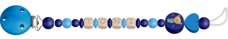 personalisierte Schnullerkette