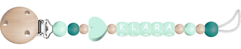 personalisierte Schnullerkette