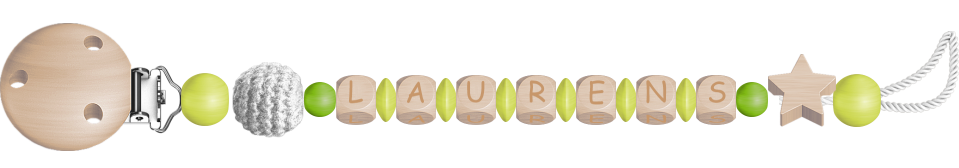 personalisierte Schnullerkette