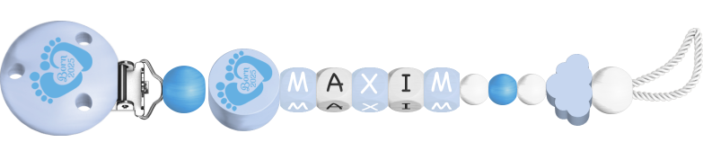 personalisierte Schnullerkette