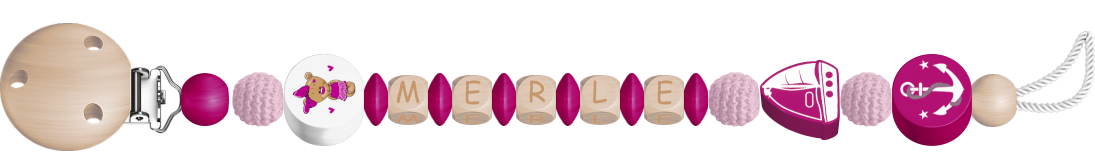personalisierte Schnullerkette