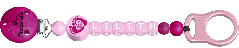 personalisierte Schnullerkette