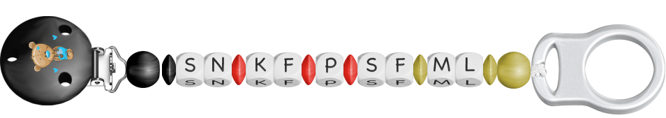 personalisierte Schnullerkette