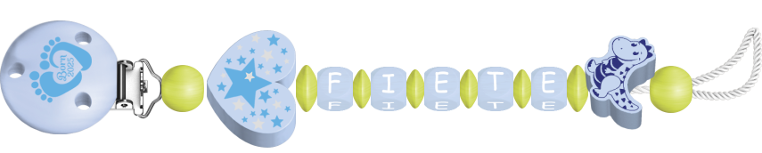 personalisierte Schnullerkette