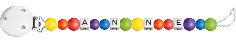 personalisierte Schnullerkette