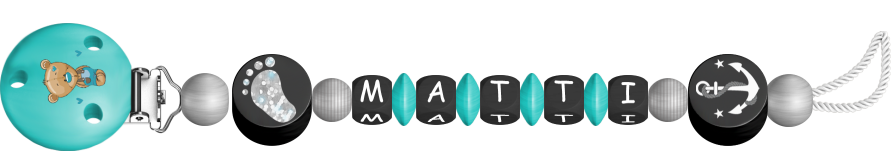 personalisierte Schnullerkette