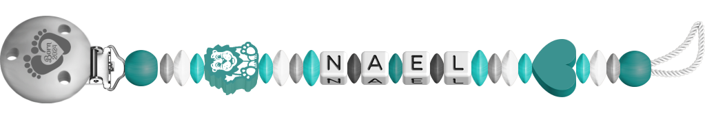 personalisierte Schnullerkette