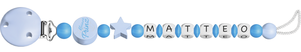 personalisierte Schnullerkette