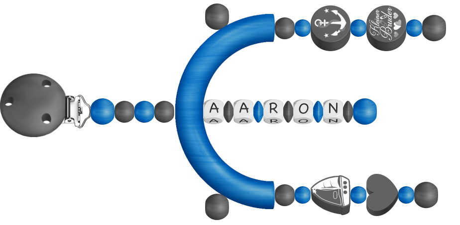 personalisierte Schnullerkette