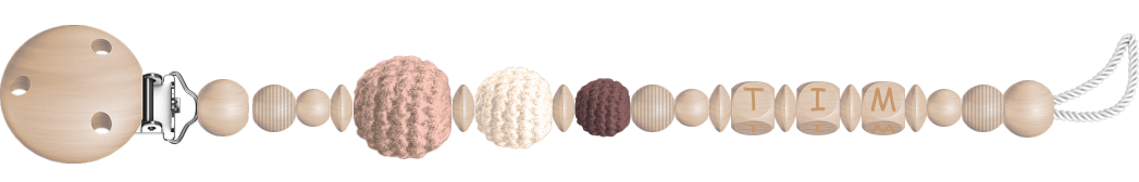 personalisierte Schnullerkette