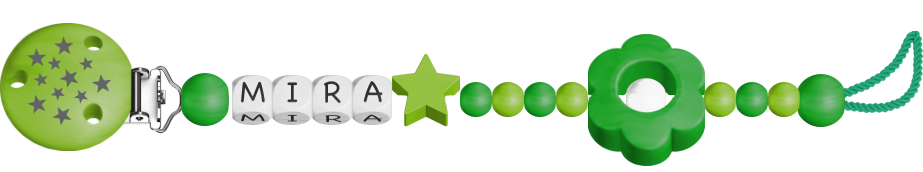 personalisierte Schnullerkette