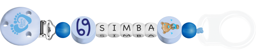 personalisierte Schnullerkette