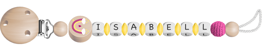 personalisierte Schnullerkette