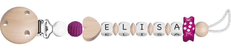 personalisierte Schnullerkette