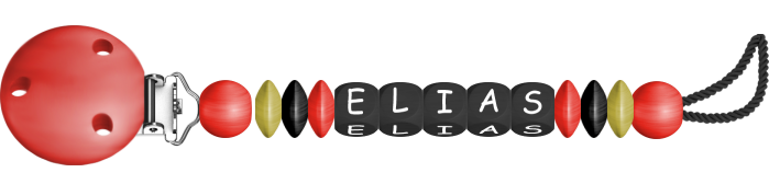 personalisierte Schnullerkette