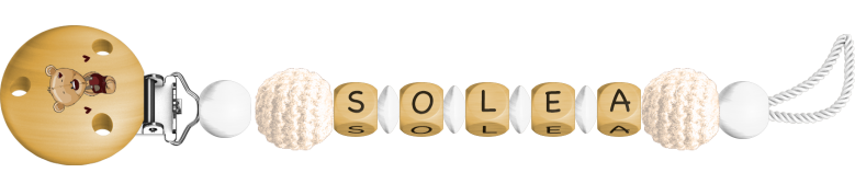 personalisierte Schnullerkette
