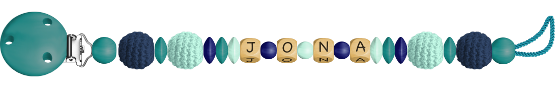 personalisierte Schnullerkette