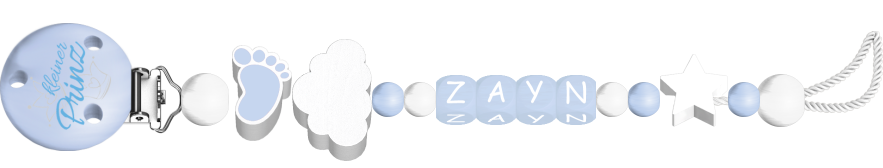 personalisierte Schnullerkette