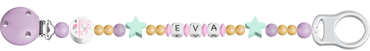 personalisierte Schnullerkette