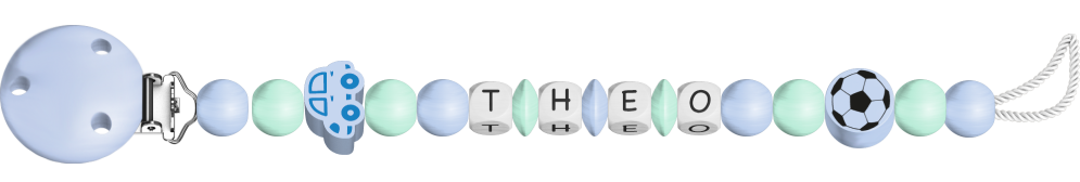 personalisierte Schnullerkette