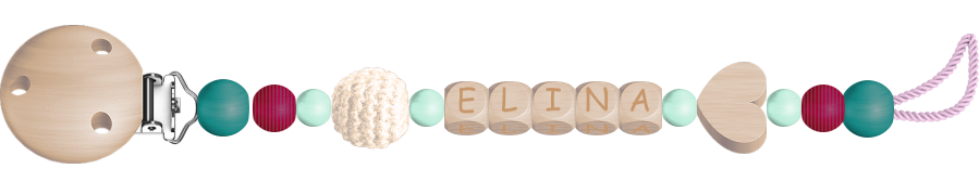 personalisierte Schnullerkette