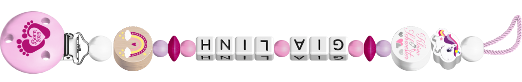 personalisierte Schnullerkette