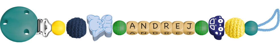 personalisierte Schnullerkette