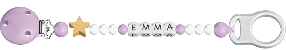 personalisierte Schnullerkette
