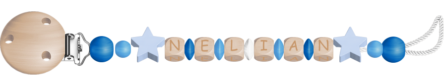personalisierte Schnullerkette